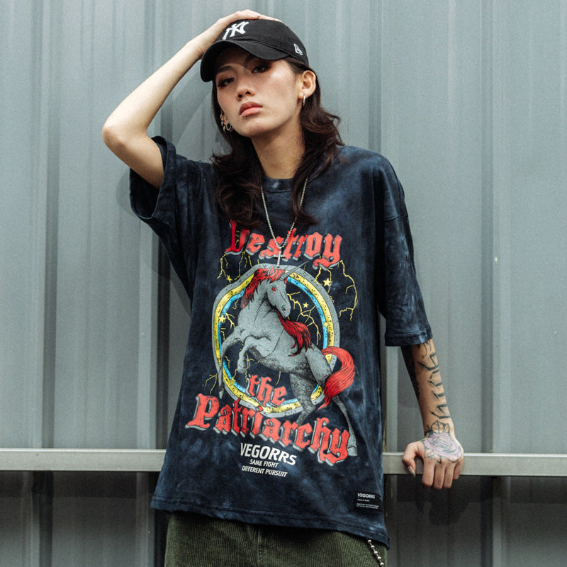 Remera Destroy Patriarchy Manga Corta ✨
