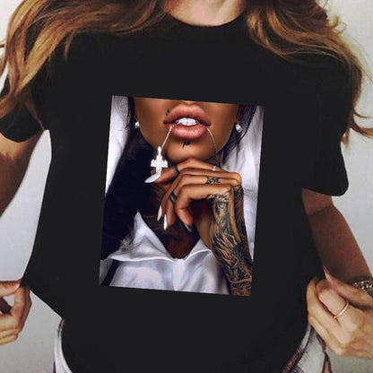 Remera Negra Manga Corta | Talles Para Todas
