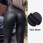 Pantalones Oscuros del Poder  – Tiro Alto para Todas las Tallas