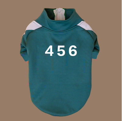 Camperita “Jugador 456” – Outfit El Juego del Calamar para Perris y Gatis