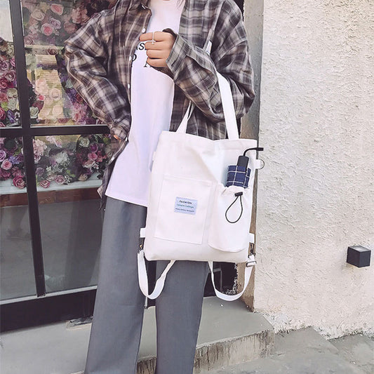 Mochila Harajuku Multiuso - Estilo Preppy con Toda la Onda