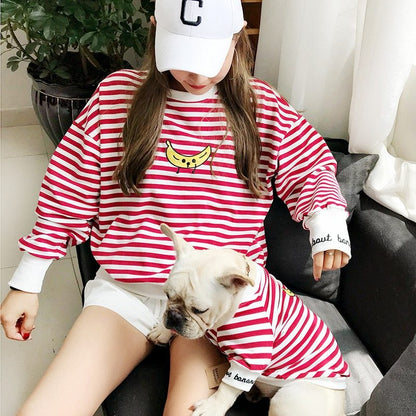 Buzo “Banana Split” – Outfit Rayado para Humana + Mascota