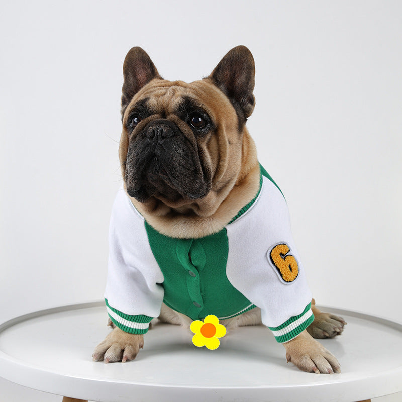 ✨ Camisa Baseball para Mascotas | Forro Polar y Abrigada