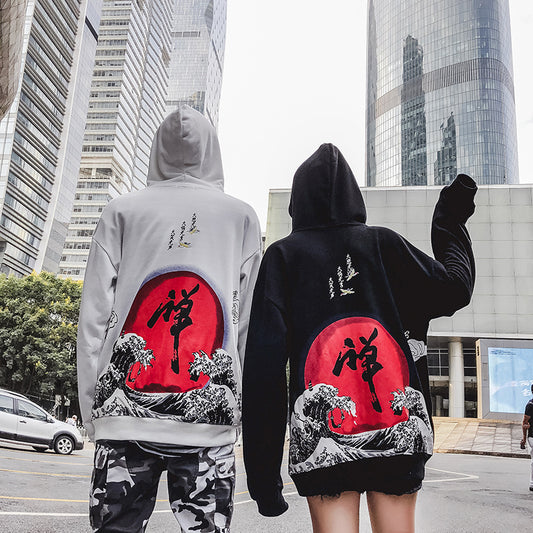 ✨ Hoodie “Kawaii Hanzi” – Abracito Suelto con Estilo Oriental