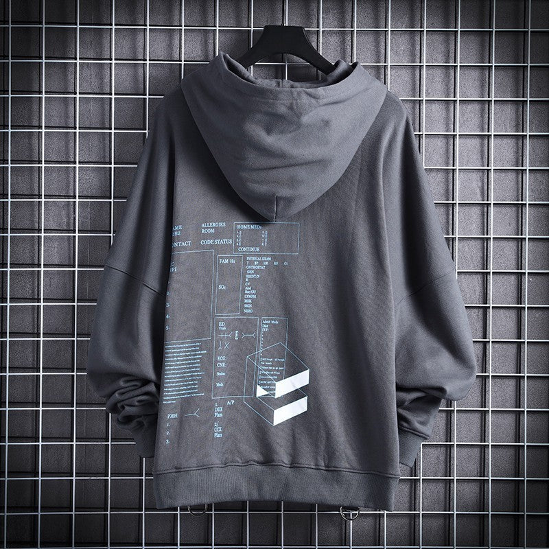 Hoodie “Dark Pocket Flow” – Streetwear con Bolsillos para el Misterio