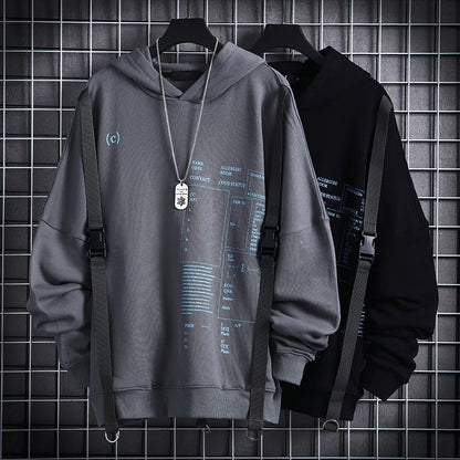 Hoodie “Dark Pocket Flow” – Streetwear con Bolsillos para el Misterio
