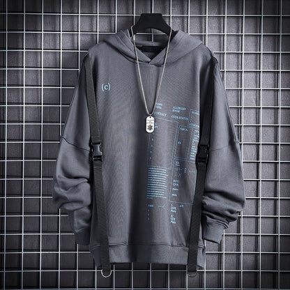 Hoodie “Dark Pocket Flow” – Streetwear con Bolsillos para el Misterio