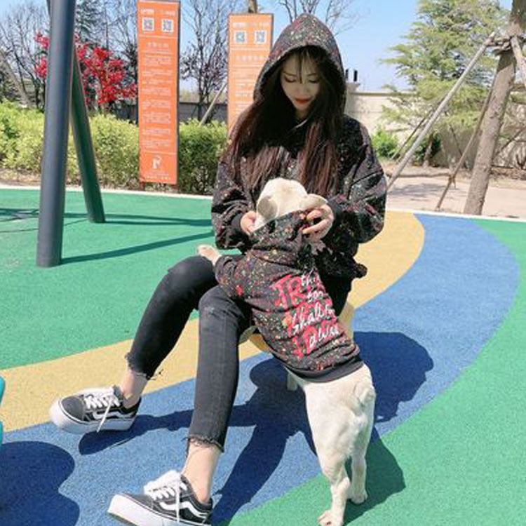Hoodie “Arcoíris Perruno” – Outfit Colorido para Vos y tu Peludito ‍‍