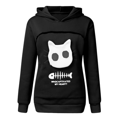 Hoodie “Miau Pocket” – Buzo con Bolsillo para Gatitos y Perris Mini