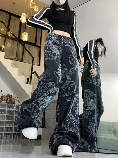 Jeans Dragón Urbano  – Talle Alto y Estilo Street