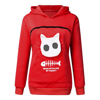 Hoodie “Miau Pocket” – Buzo con Bolsillo para Gatitos y Perris Mini