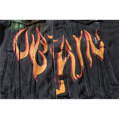 Campera Denim Graffiti con Flow  – Estilo Street