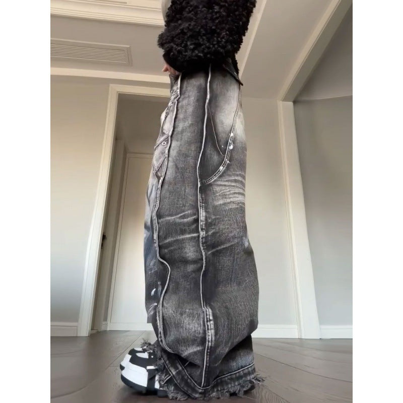 Jeans Graffiti Estilo Americano Lavado para Mujer  | Talles para Todas