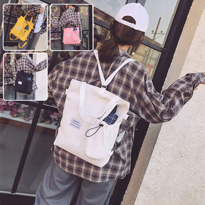 Mochila Harajuku Multiuso - Estilo Preppy con Toda la Onda