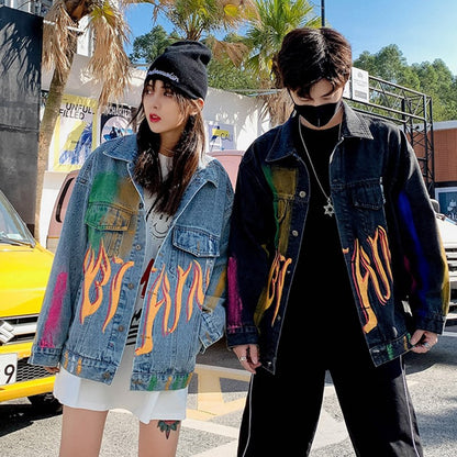 Campera Denim Graffiti con Flow  – Estilo Street
