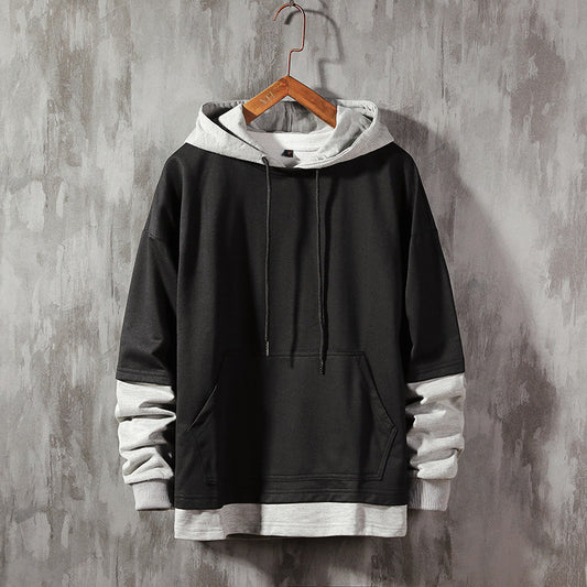 Dos Hoodies Falsos con Capucha Suelta ✨