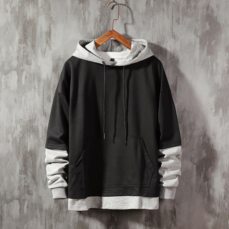 Dos Hoodies Falsos con Capucha Suelta ✨