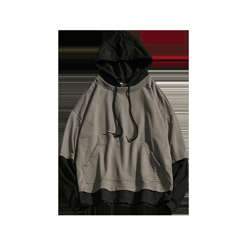 Dos Hoodies Falsos con Capucha Suelta ✨