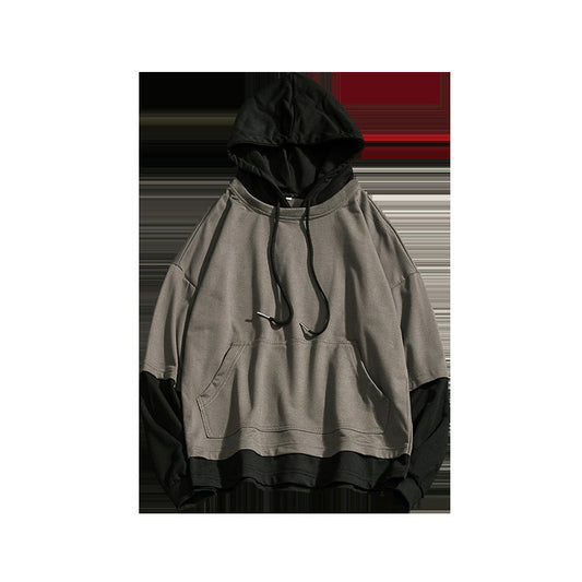 Dos Hoodies Falsos con Capucha Suelta ✨