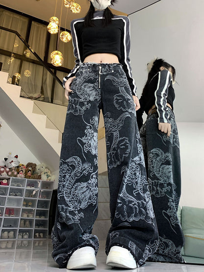 Jeans Dragón Urbano  – Talle Alto y Estilo Street