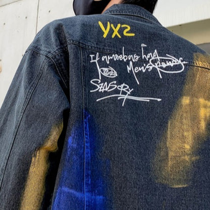 Campera Denim Graffiti con Flow  – Estilo Street