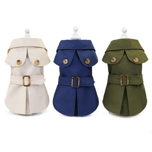 Gabardina / Trench Coat Clásico para Perros