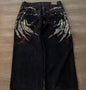 Jeans Sueltos Bordados Estilo Hip Hop