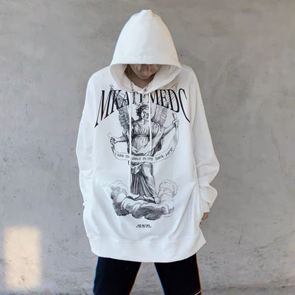 Hoodie “Angel Rebelde” – Estilo Retro con Alas de Facha