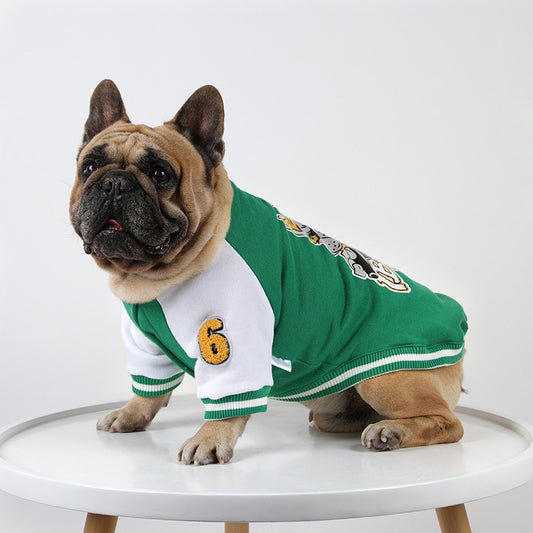 ✨ Camisa Baseball para Mascotas | Forro Polar y Abrigada