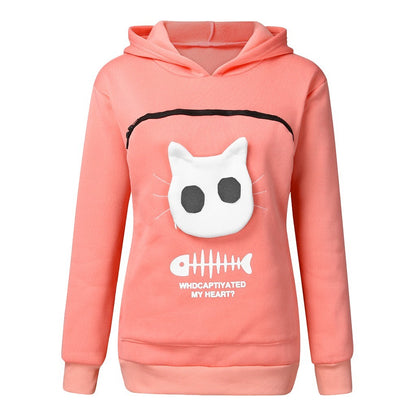 Hoodie “Miau Pocket” – Buzo con Bolsillo para Gatitos y Perris Mini