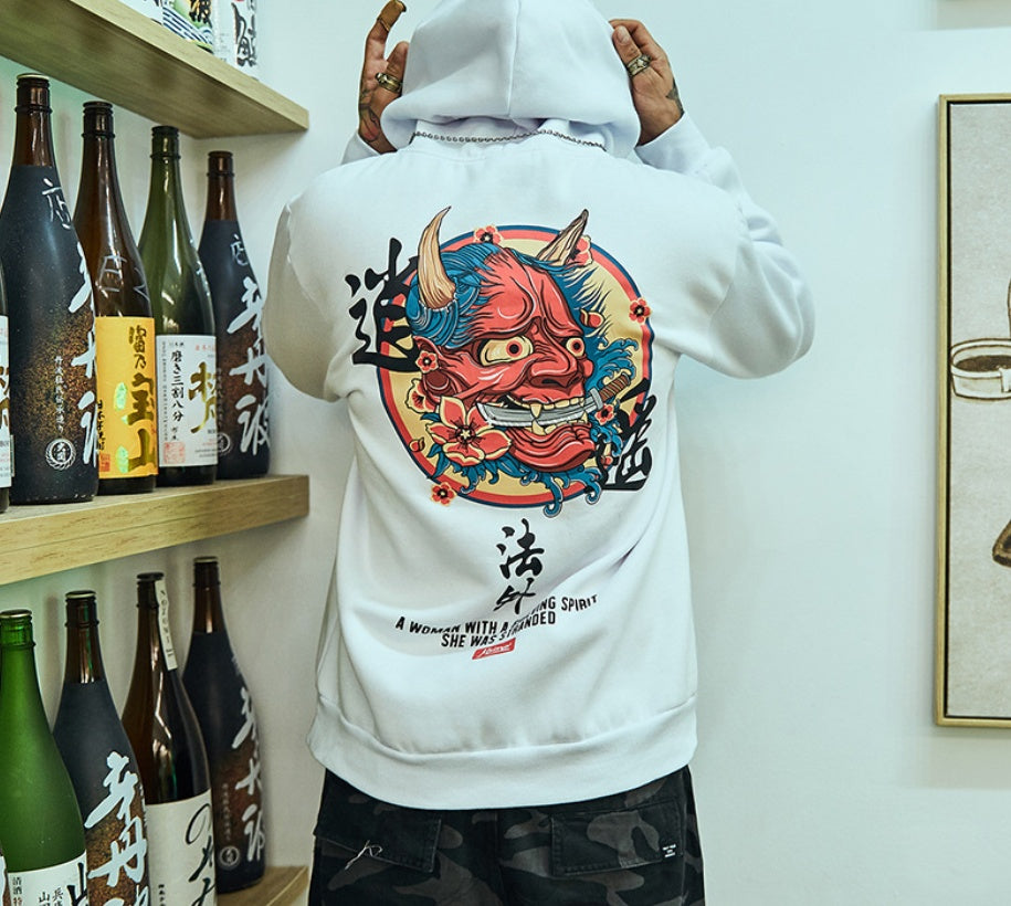 Hoodie Street Asiático  – Estilo Loose Unisex