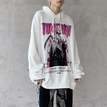 Hoodie “Angel Rebelde” – Estilo Retro con Alas de Facha