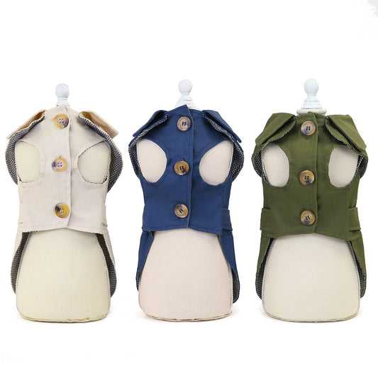 Gabardina / Trench Coat Clásico para Perros