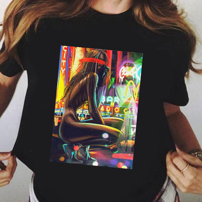 Remera Negra Manga Corta | Talles Para Todas