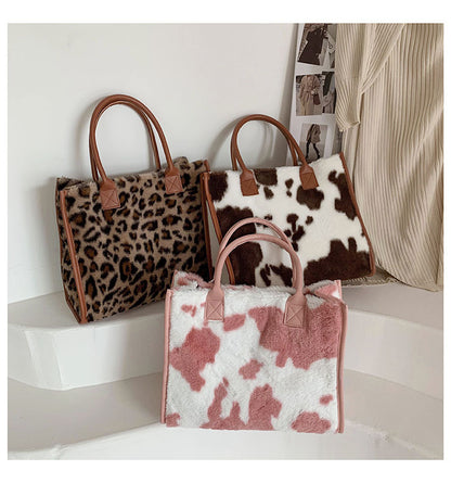 Bolso Commuter Estilo Coreano - Leopardo Chic y Mucho Espacio