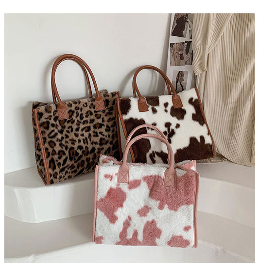 Bolso Commuter Estilo Coreano - Leopardo Chic y Mucho Espacio
