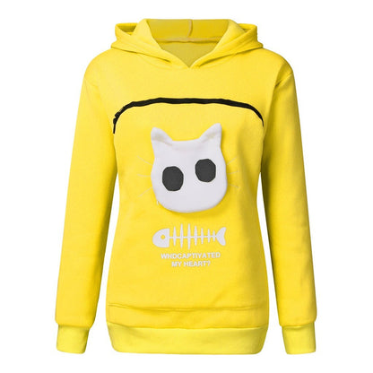 Hoodie “Miau Pocket” – Buzo con Bolsillo para Gatitos y Perris Mini