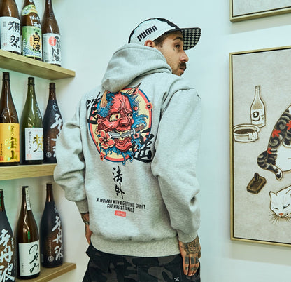 Hoodie Street Asiático  – Estilo Loose Unisex