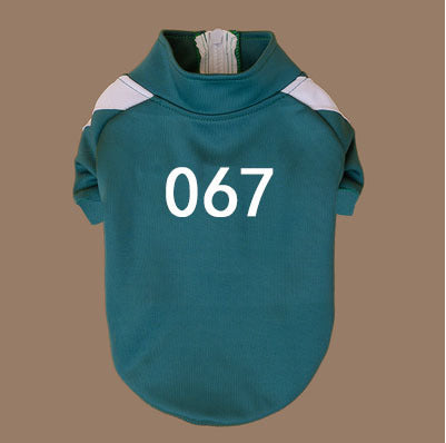 Camperita “Jugador 456” – Outfit El Juego del Calamar para Perris y Gatis