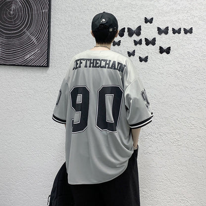 Camisa Estilo Béisbol Urbana ⚾ – Cardigan Unisex de Verano