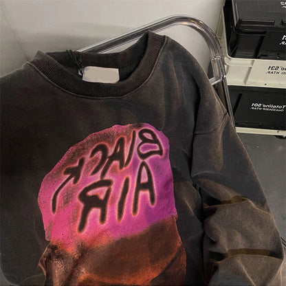 ✨ Sweater Hip-Hop Retro Estampado | Algodón Lavable y Cómodo