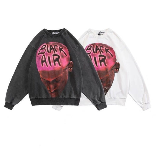 ✨ Sweater Hip-Hop Retro Estampado | Algodón Lavable y Cómodo