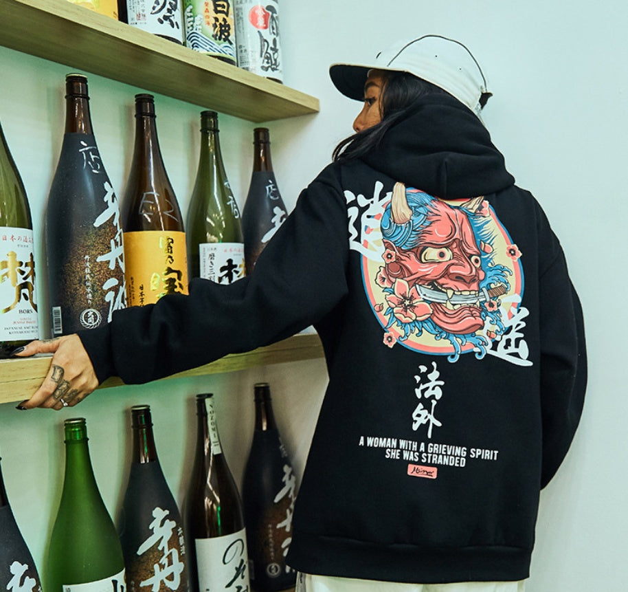 Hoodie Street Asiático  – Estilo Loose Unisex