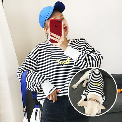 Buzo “Banana Split” – Outfit Rayado para Humana + Mascota