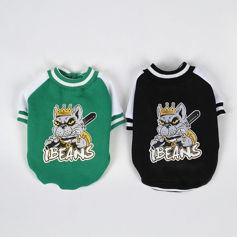 ✨ Camisa Baseball para Mascotas | Forro Polar y Abrigada
