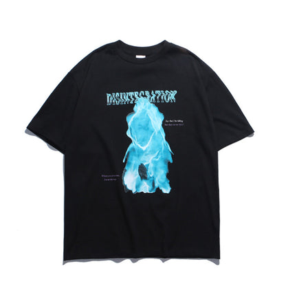 Remera “Ghost Mode” – Estilo Suelto y Oscuro con Flow ✨
