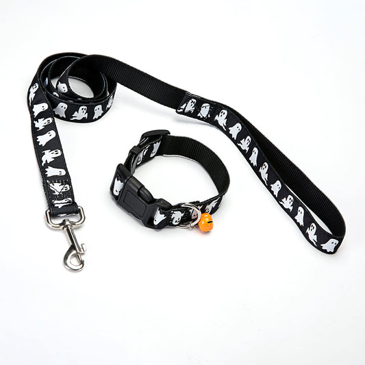 Collar con Correa de Halloween