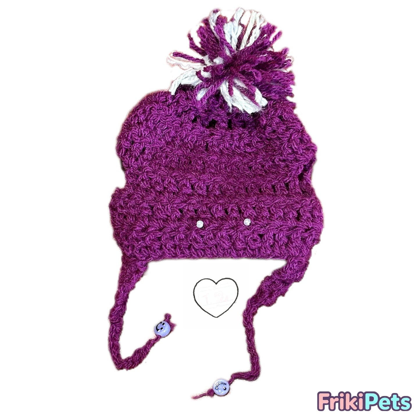 🌟 Gorritos Friki Pets - 💜 Modelo Raven - Hechos a mano y pedido🧶