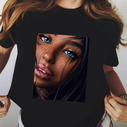 Remera Negra Manga Corta | Talles Para Todas