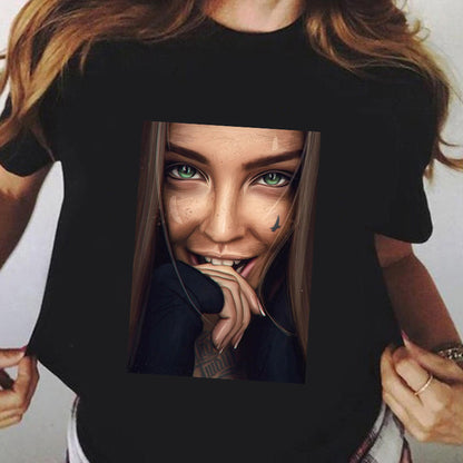 Remera Negra Manga Corta | Talles Para Todas